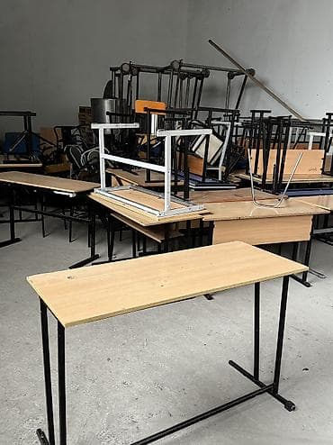 расрочкага берилет: Парта жана отургуч комплекти, түсү - Кара — 6