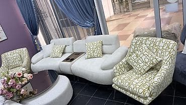 Эмерек гарнитурлары: Гостиный комплект: модульный диван с консолью и два кресла - — 1