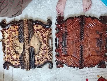 нарду: Резная деревянная нардовая доска «Кобры» шедевр в мире 1 шт - — 3