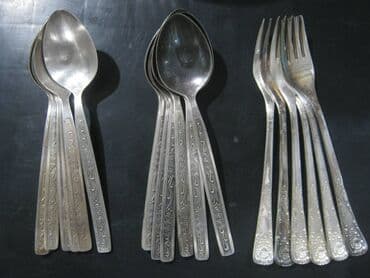 из серебра: Столовый мельхиор, покрытие серебром, СССР, 1980-х гг. Продам: 1 — 1