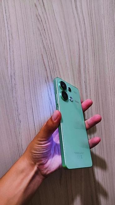 Redmi, Redmi Note 13, Б/у, 256 ГБ, цвет - Зеленый, 1 SIM, 2 SIM
