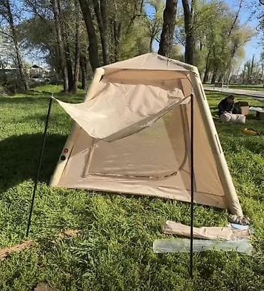 тор рыба: АРЕНДА ПАЛАТКИ 🏕️ Палатка надувная туристическая, бежевого цвета - — 3