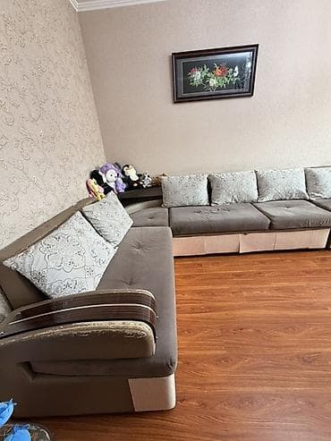 кушетка арена: Угловой диван, C подушками — 2