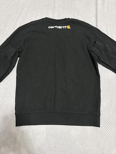 кожаные бу: Мужская толстовка, L, Carhartt, Б/у, цвет - Черный, Платная доставка, Самовывоз — 5
