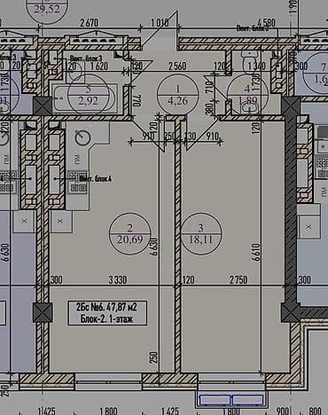 1 комната, 48 м², Элитка, 9 этаж, Готовая ПСО (под самоотделку) at lalafo.kg 1 комната, 48 м², Элитка, 9 этаж, Готовая ПСО (под самоотделку)