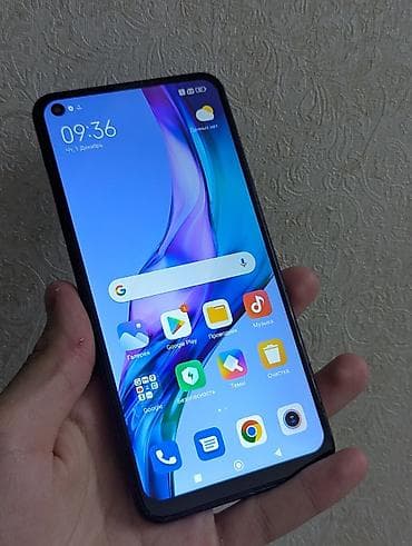 redmi 9a: Redmi, Redmi Note 9, Б/у, 64 ГБ, цвет - Синий, 2 SIM — 2