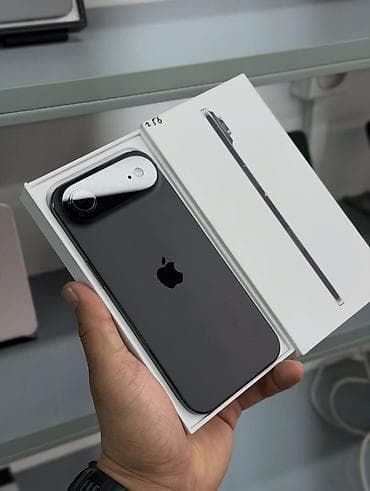 саат айфон: IPhone Air, Б/у, 256 ГБ, Черный, Кабель, Коробка, 96 % — 1