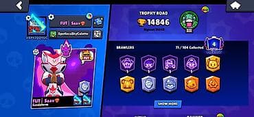 pubg mobile akk: Игровой аккаунт Brawl Stars - Текущий трофейный путь: 14 846 (макс — 2
