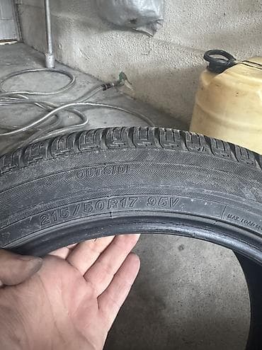17: Летние шины, 2 шт Continental 215/50 R17 2000 сом за штуку, 1 шт — 3