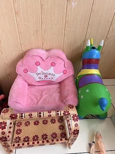 Детское кресло, цвет - Розовый