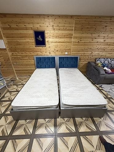 Дом и сад: Односпальная кровать, С мягким изголовьем, длина - 200 см — 1