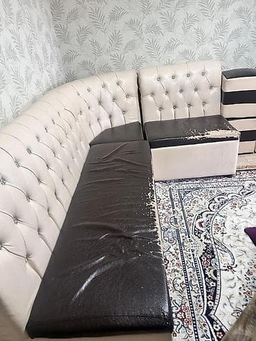 угловой диван с ящиком: Кухонный мягкий уголок, Другой материал, цвет - Коричневый — 2