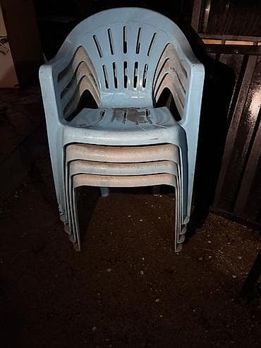 пластик pla: Комплект пластиковых стульев для улицы - Материал: ударопрочный — 4