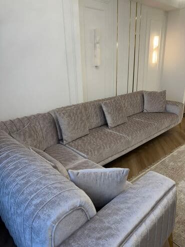 современные угловые диваны: Угловой диван, C подушками — 2