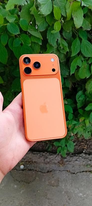 iphone 15 max: IPhone 17 Pro Max, Б/у, 1 ТБ, Оранжевый, Чехол, 100 % — 1