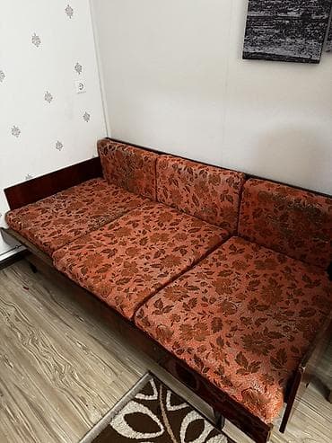 канцтовары оптом бишкек: Диван-кровать раскладной с креслом в одном стиле - Компактный прямой — 3