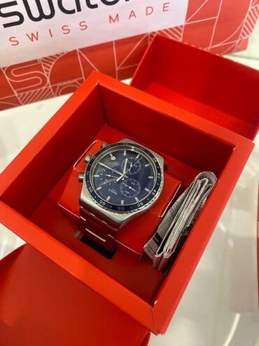 где можно продать наручные часы: Часы Swatch Swiss Made, хронограф - Корпус и браслет: нержавеющая — 1