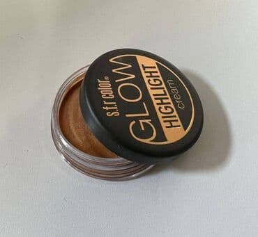 касметика для девочек: Бронзатор и Хайлайтер для лица, 7 г, водостойкий металлический — 1