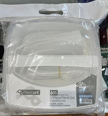 Пикниковый набор Plastart, 32 предмета - Для 6 человек -