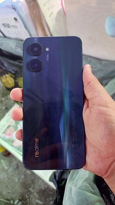 Realme C33, Колдонулган, 64 ГБ, түсү - Көк, 2 SIM — 1