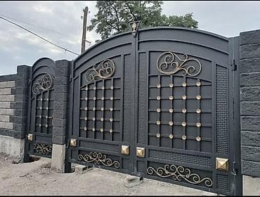 Металлические распашные ворота под заказ - Тип: уличные распашные — 7