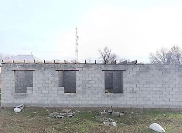 кызыл таш: Продаётся недостроенный одноэтажный дом из шлакоблока/газоблока — 2