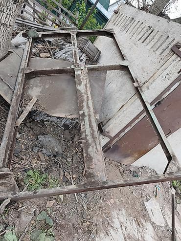 Каркас ангарных ворот размером 3,18х1,70 каждая - 2 части б/у с