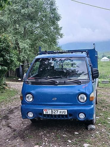 трактор дыты: Hyundai Porter — компактный бортовой грузовик синего цвета. Самосвал — 6
