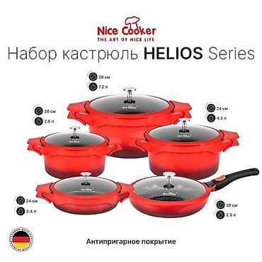 cook: Набор кастрюль Nice Cooker HELIOS Series Комплект многофункциональной — 1