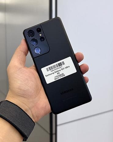 tab s7 fe: Samsung Galaxy S21 Ultra 5G, Б/у, 256 ГБ, цвет - Черный, В рассрочку, 1 SIM — 1