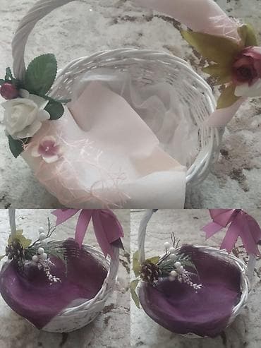 Инструменттер: . Продаю праздничные. корзины . оформленные для подарков. цена 1300 — 6