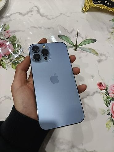 Техника жана электроника: IPhone 13 Pro, Колдонулган, 256 ГБ, Sierra Blue, Каптама, 77 % — 2