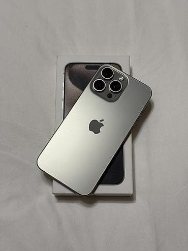 apple studio display: IPhone 15 Pro Max, Б/у, 256 ГБ, Natural Titanium, Коробка, 90 % — 1