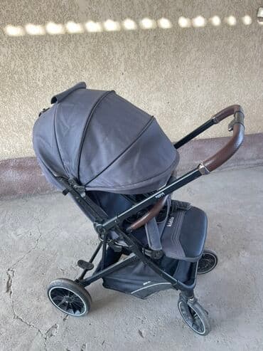 kidilo коляска прогулочная: Коляска, цвет - Черный, Б/у — 1