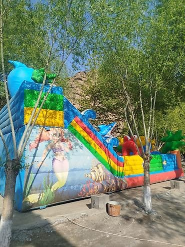 детские надувные батуты: Батут Надувной, Б/у — 3