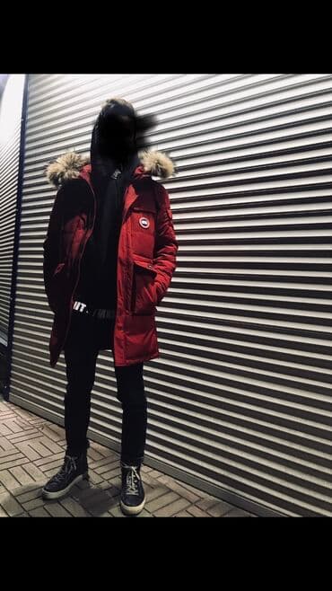 Киреге берилүүчү кийимдер: Эркектердин курткасы, S, Canada Goose, Жаңы, түсү - Кызыл, Өзү алып кетүү, Акысыз жеткирүү — 4