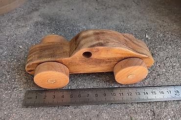 Көркөм өнөр жана коллекциялоо: Деревянные игрушечные машинки ручной работы - Материал: натуральная — 1