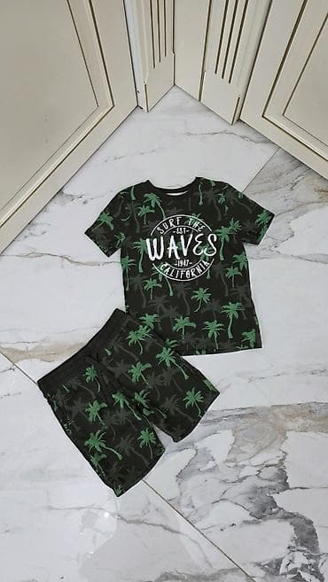 nike dunk low: Комплект, цвет - Зеленый, Б/у — 4