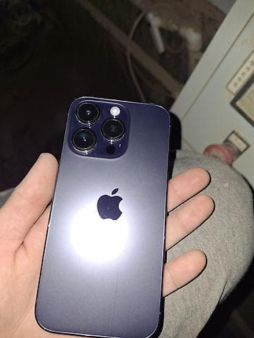 зарядник для эпл вотч: IPhone 14 Pro, Б/у, 256 ГБ, Deep Purple, Защитное стекло, 77 % — 4