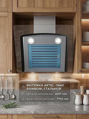 Вытяжка кухонная ARTEL-0660 RAINBOW, стальная Цена за наличными — 6697