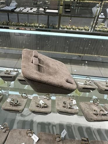 Шкатулки и подставки: Подставка-витрина для серег и колец - Материал: мягкий ворсовый — 4