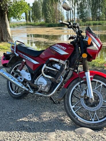 насадка на глушитель с подсветкой: Мотоцикл Sundiro (классический дорожный), красный цвет — 3