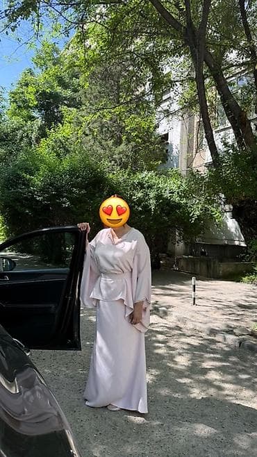 Вечернее платье, Классическое, Длинная модель, С рукавами, L, XL, 2XL