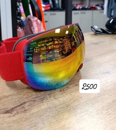 лыжный очки: Очки маски лыжные Шлем для лыж для сноуборда Каска Горнолыжная каска — 2