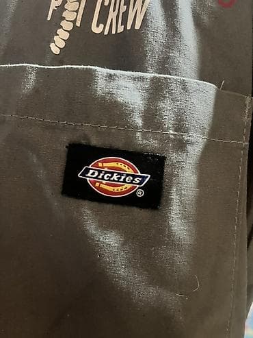 костюмы для детей: Комбинезон рабочий Dickies, серый, с коротким рукавом и фронтальной — 3