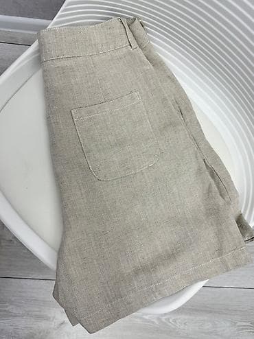 льняные брюки: Шорты, Лен, Лето, Китай, Новый, L — 7