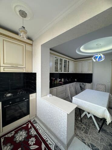 достук отел: 3 комнаты, 100 м², 106 серия улучшенная, 2 этаж, Евроремонт — 3
