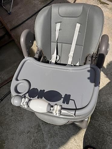 б у летние коляски: Детский стульчик для кормления, серый, новый нам подарили — 1