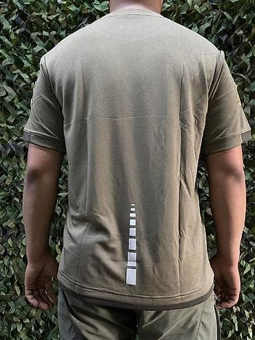 soft shell: Тактическая футболка с отражающим принтом - Цвет: оливковый/хаки - — 6