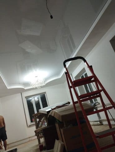 шпатель для натяжных потолков: Керме шыптар Жылтырак, 3D потолоктор, Жылтырабаган Акысыз ченөө, Кепилдиги, Акысыз консультация — 2